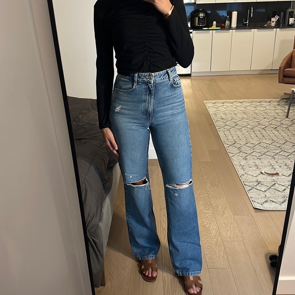 Zara Wide Leg Jeans Size 6
